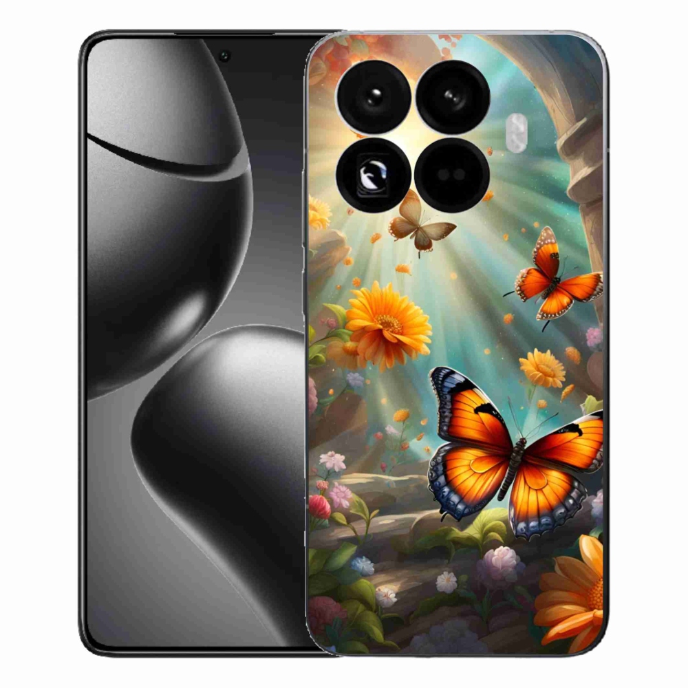 Gélový kryt mmCase na Xiaomi 15T Pro - motýlia záhrada 2