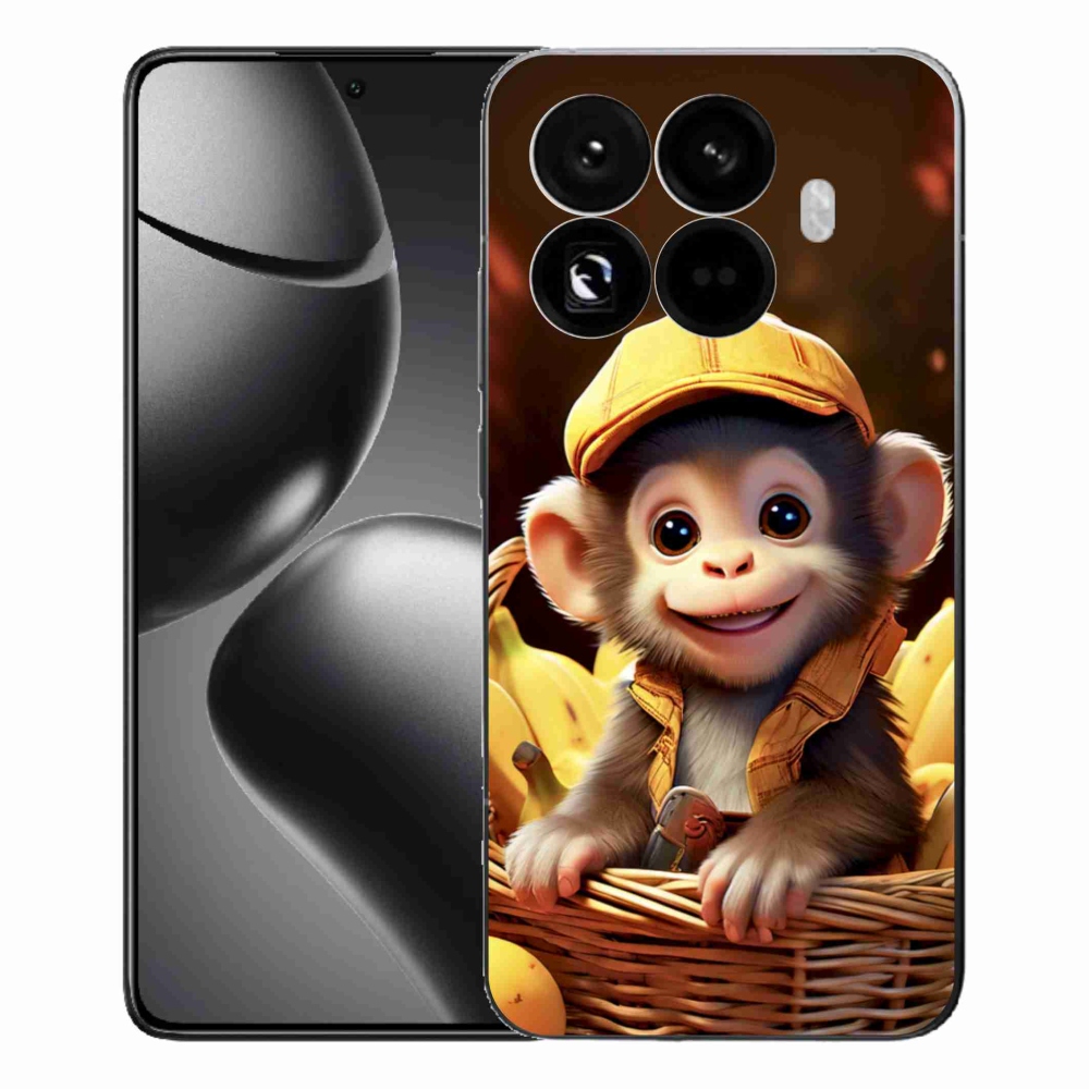 Gélový kryt mmCase na Xiaomi 15T Pro - opice v košíku