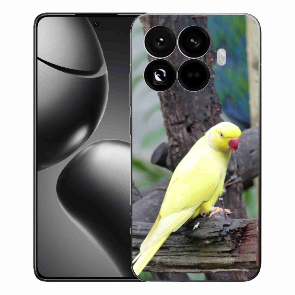 Gélový kryt mmCase na Xiaomi 15T Pro - papagáj alexander žltý