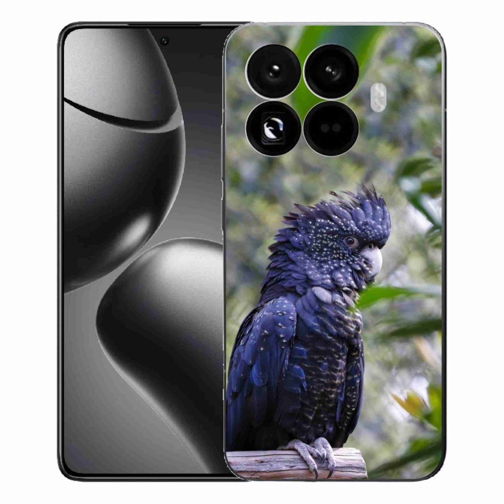 Gélový kryt mmCase na Xiaomi 15T Pro - papagáj kakadu čierny