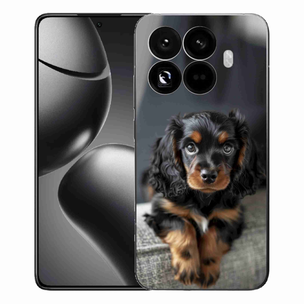 Gélový kryt mmCase na Xiaomi 15T Pro - roztomilý dlhosrstý jazvečík