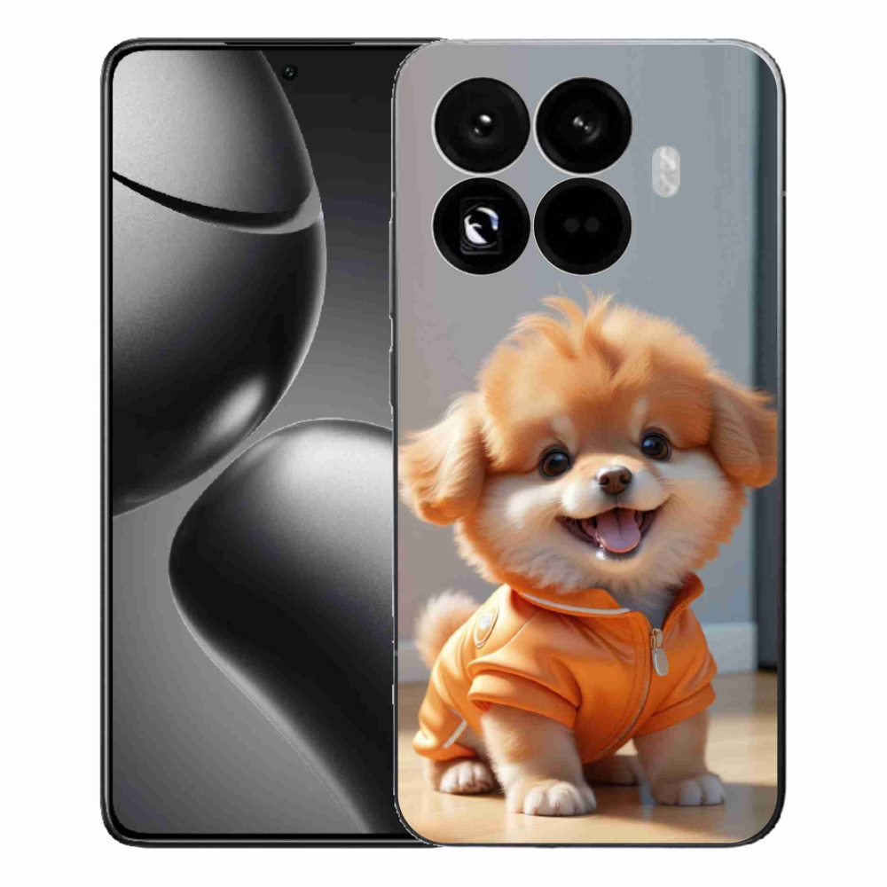 Gélový kryt mmCase na Xiaomi 15T Pro - roztomilý pomeranian v mikine