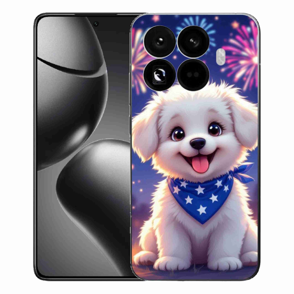 Gélový kryt mmCase na Xiaomi 15T Pro - slávnostné šteňa