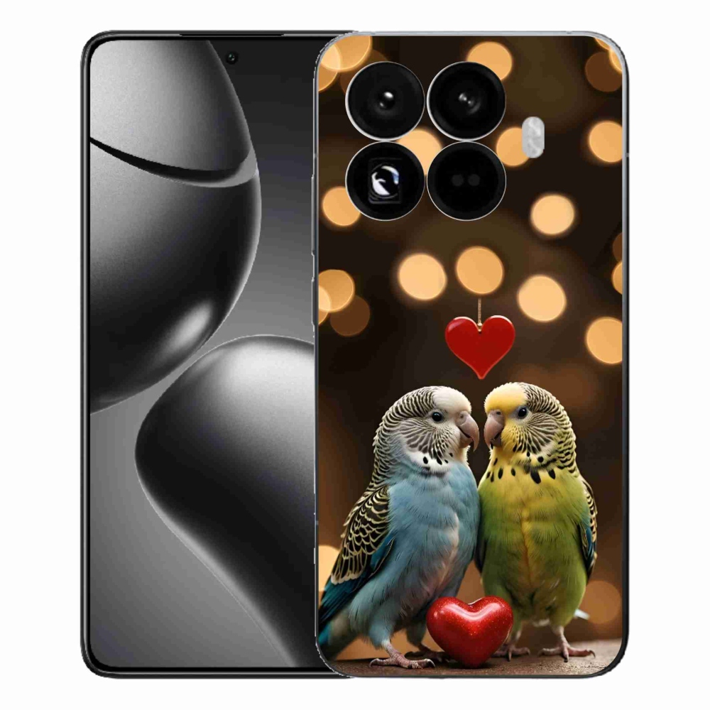 Gélový kryt mmCase na Xiaomi 15T Pro - zamilovaní papagáje