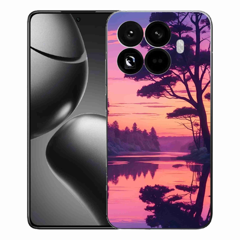 Gélový kryt mmCase na Xiaomi 15T Pro - západ slnka nad jazerom