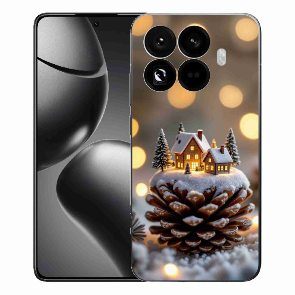 Gélový kryt mmCase na Xiaomi 15T Pro - zimná dedinka