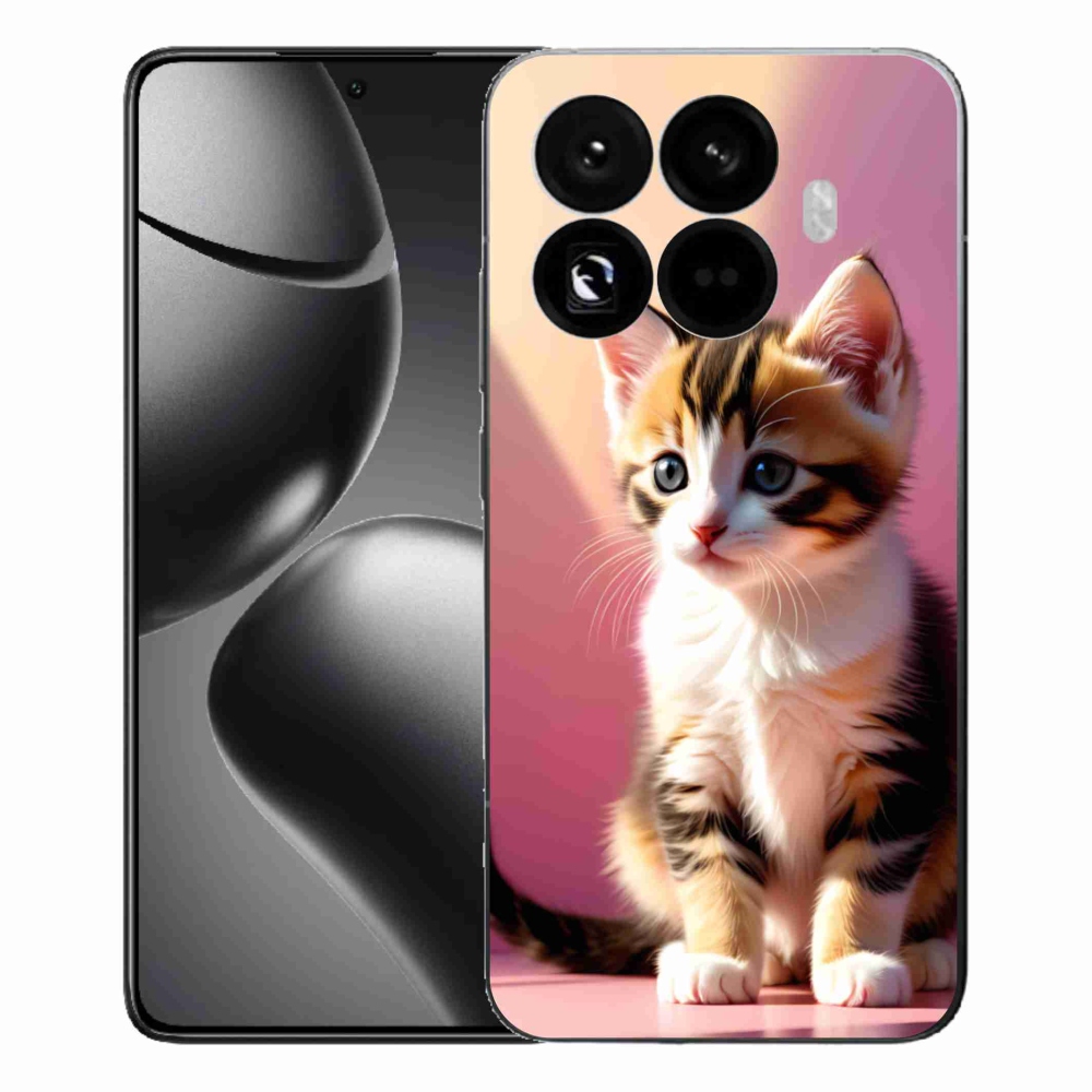 Gélový kryt mmCase na Xiaomi 15T Pro - zvedavé mačiatko 2