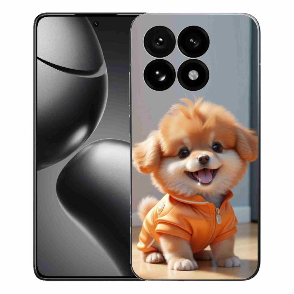 Gélový kryt mmCase na Xiaomi 15T - roztomilý pomeranian v mikine