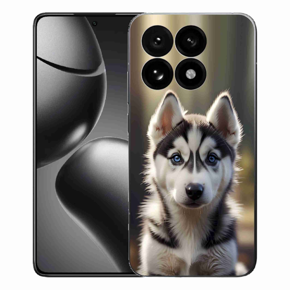 Gélový kryt mmCase na Xiaomi 15T - roztomilý sibírsky husky
