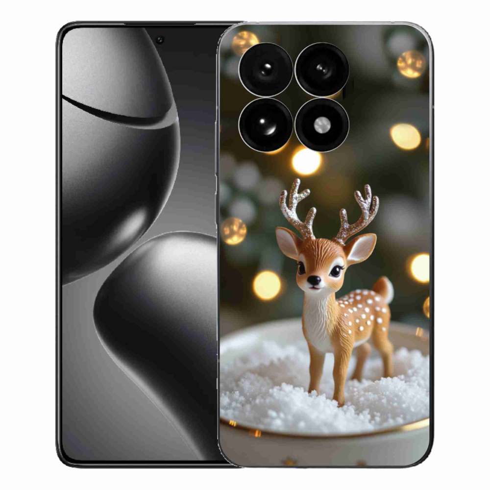 Gélový kryt mmCase na Xiaomi 15T - roztomilý vianočný jeleň