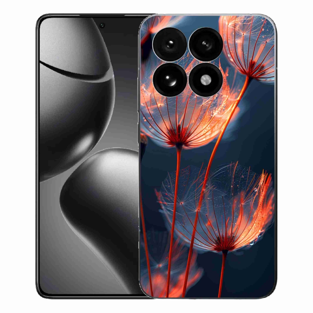 Gélový kryt mmCase na Xiaomi 15T - svetielkujúce páperie