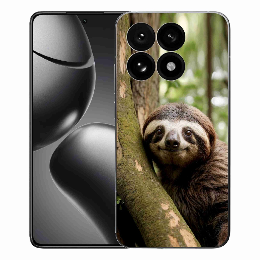 Gélový kryt mmCase na Xiaomi 15T - usmievavý leňochod