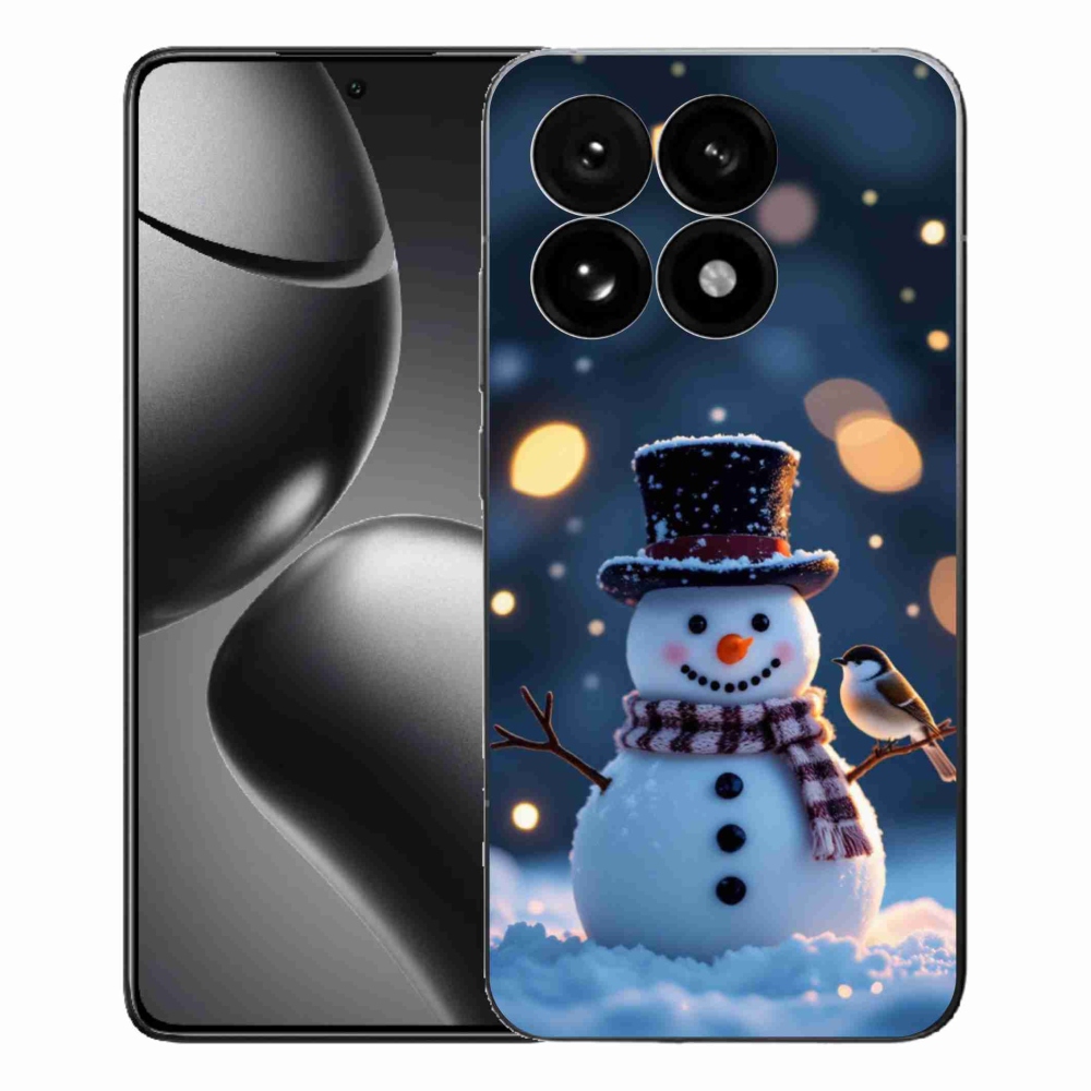 Gélový kryt mmCase na Xiaomi 15T - vianočný snehuliak