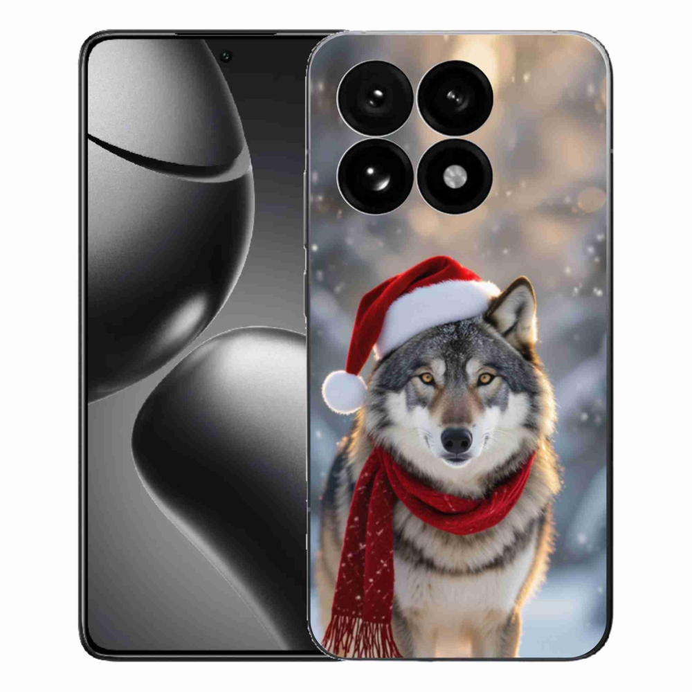 Gélový kryt mmCase na Xiaomi 15T - vianočný vlk
