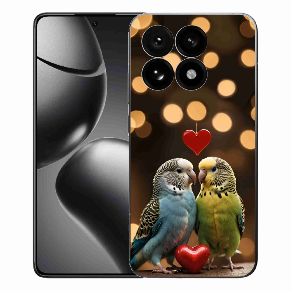 Gélový kryt mmCase na Xiaomi 15T - zamilovaní papagáje