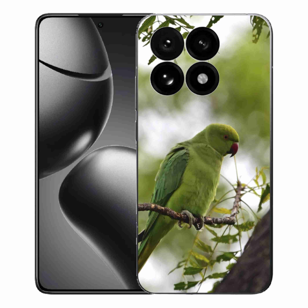 Gélový kryt mmCase na Xiaomi 15T - zelený papagáj