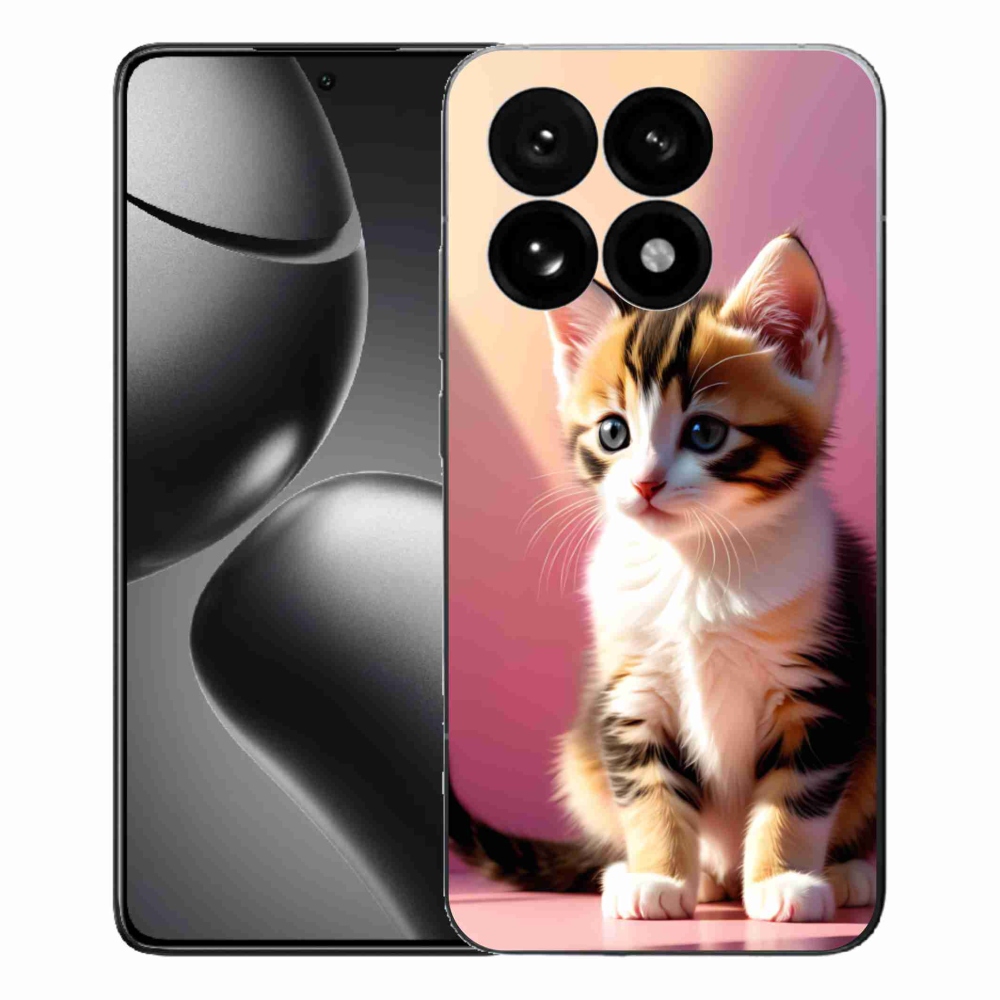 Gélový kryt mmCase na Xiaomi 15T - zvedavé mačiatko 2