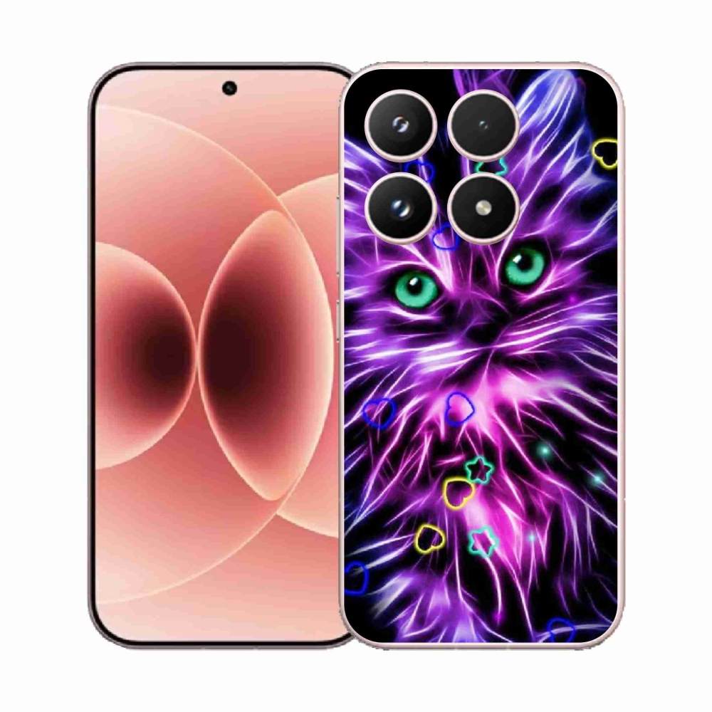 Gélový kryt mmCase na Xiaomi 17 - abstraktná mačka