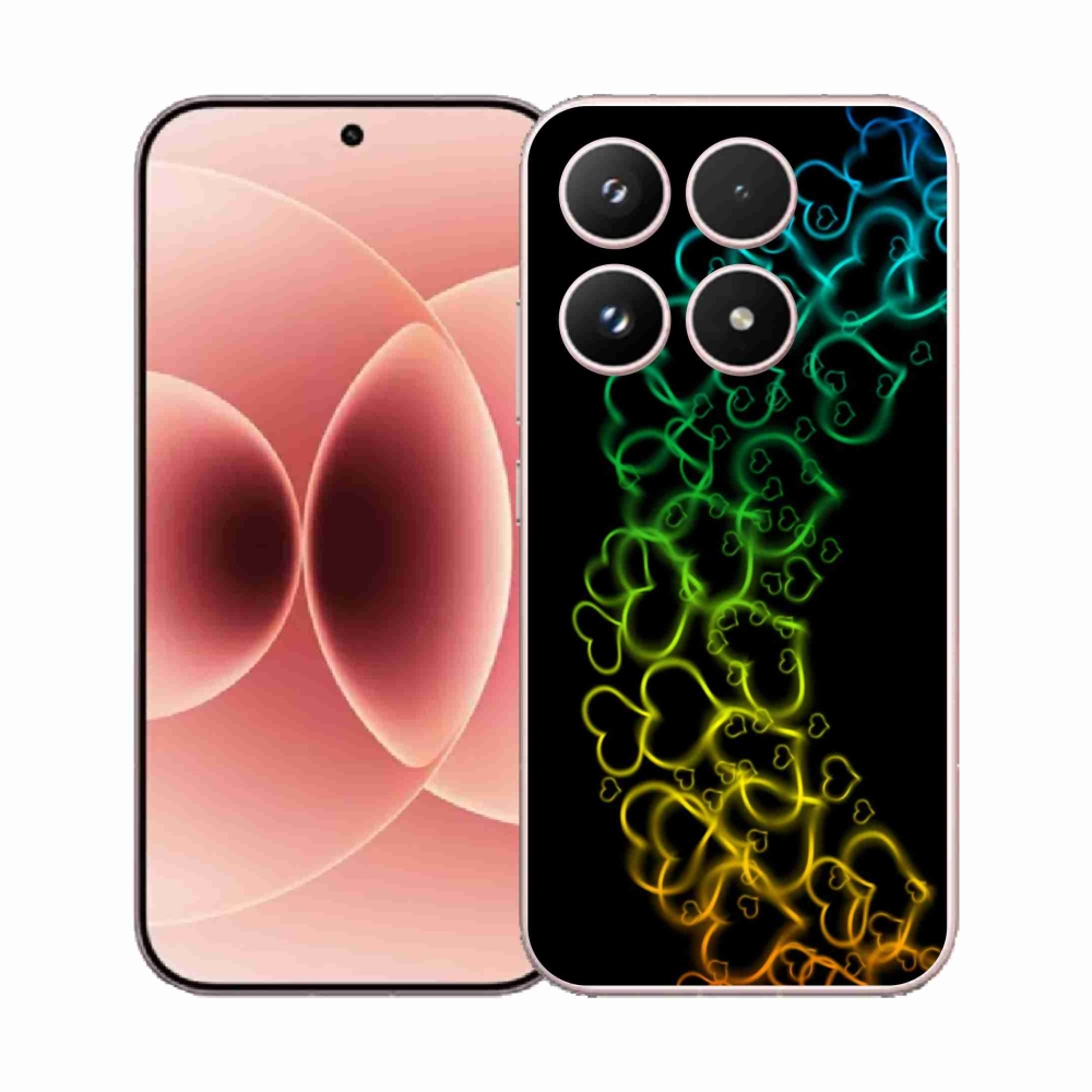 Gélový kryt mmCase na Xiaomi 17 - farebné srdiečka