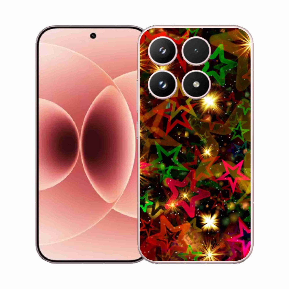 Gélový kryt mmCase na Xiaomi 17 - farebné hviezdičky