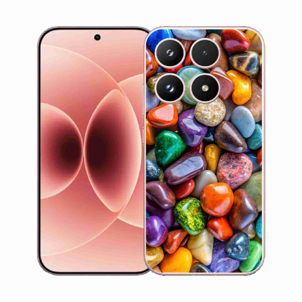Gélový kryt mmCase na Xiaomi 17 - farebné kamienky