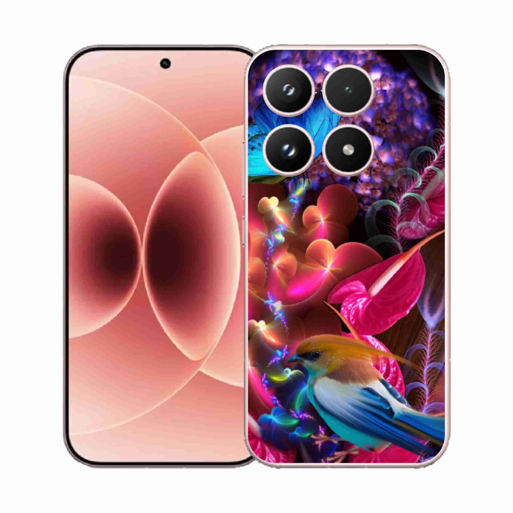 Gélový kryt mmCase na Xiaomi 17 - farebné kvety