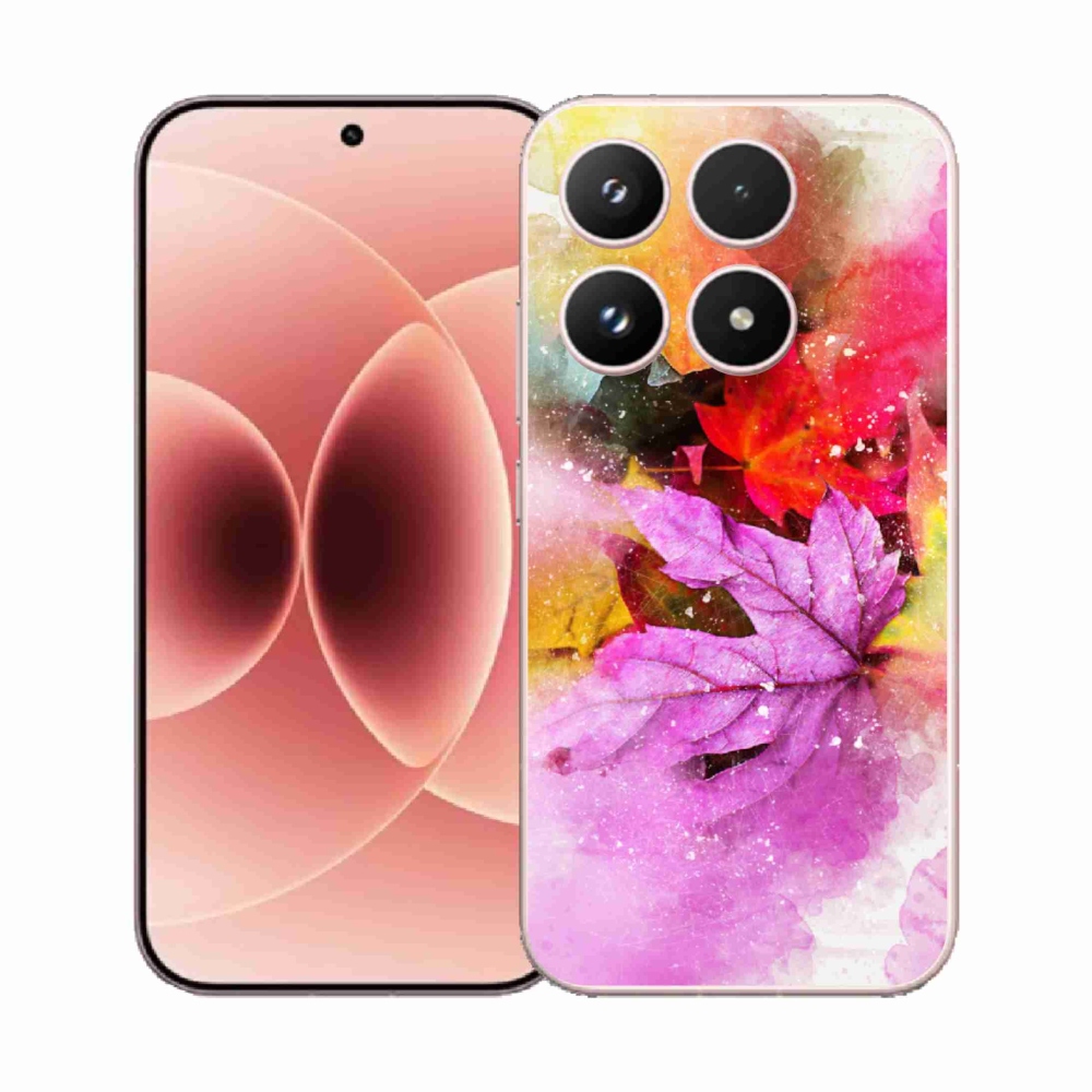 Gélový kryt mmCase na Xiaomi 17 - farebné listy