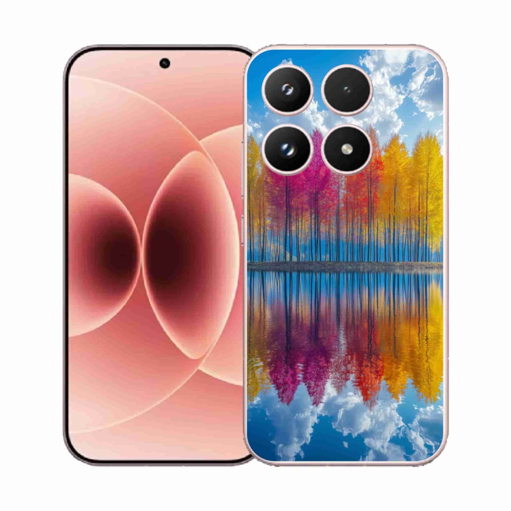 Gélový kryt mmCase na Xiaomi 17 - farebné stromy