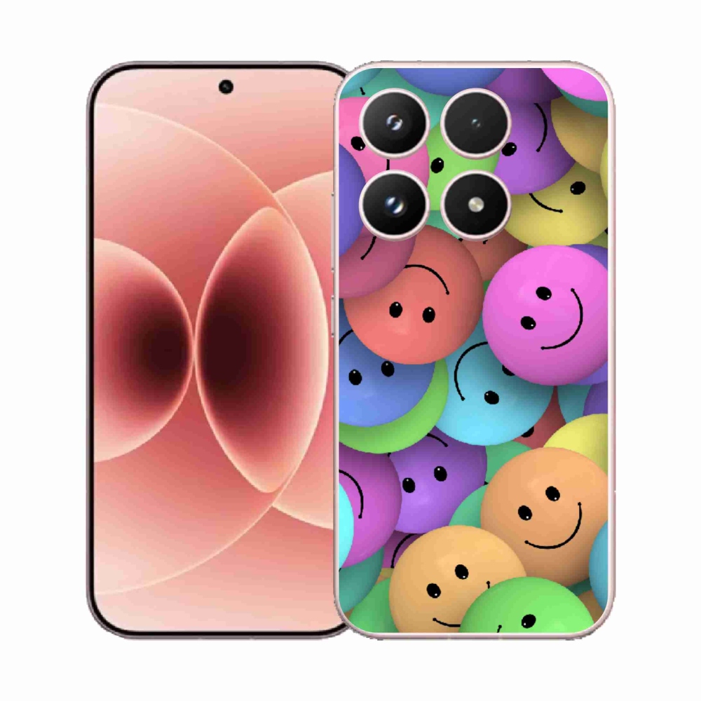 Gélový kryt mmCase na Xiaomi 17 - farební smajlíci