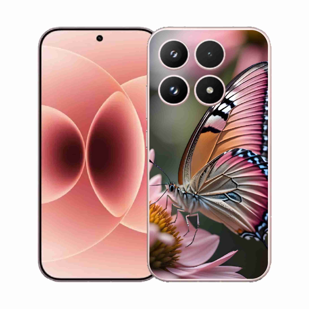 Gélový kryt mmCase na Xiaomi 17 - farebný motýľ