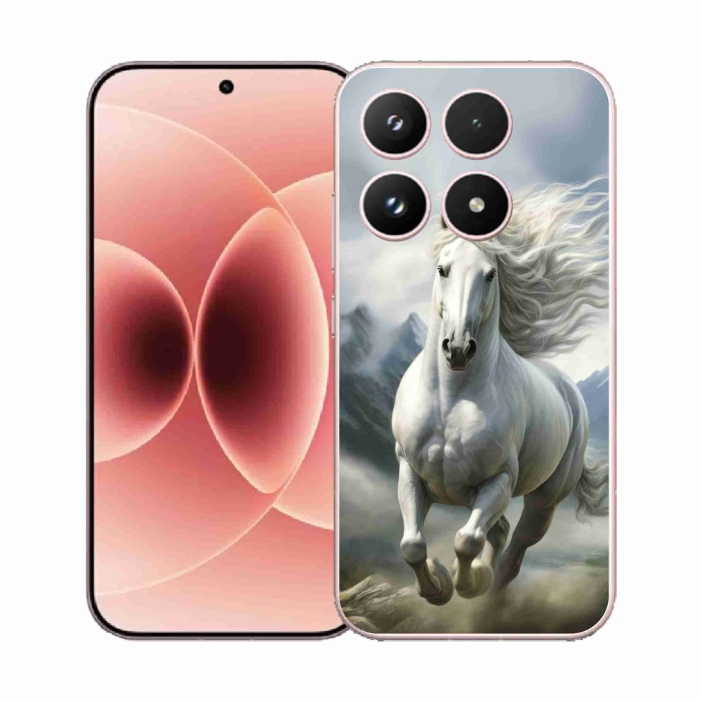 Gélový kryt mmCase na Xiaomi 17 - bežiaci biely kôň 3