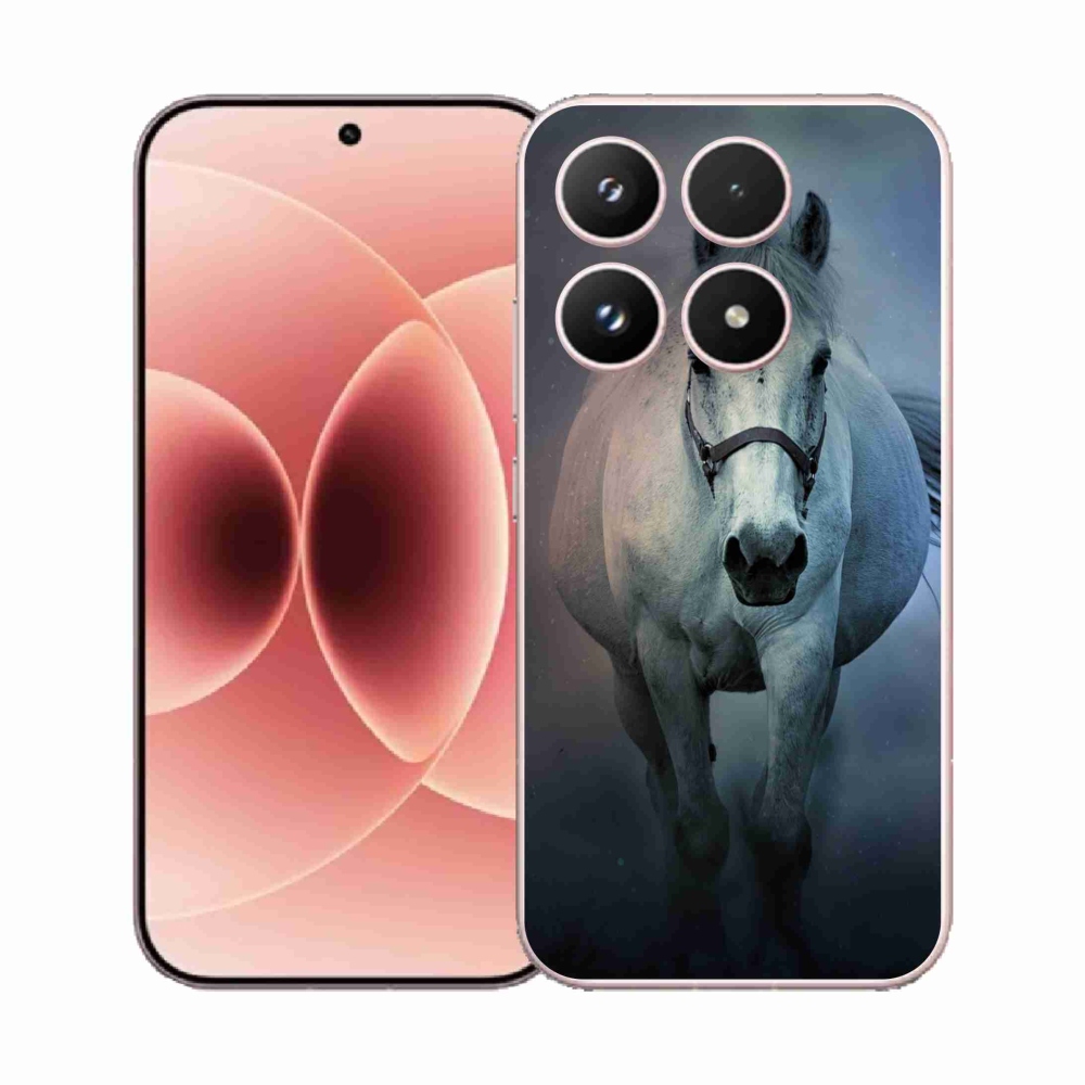 Gélový kryt mmCase na Xiaomi 17 - bežiaci biely kôň
