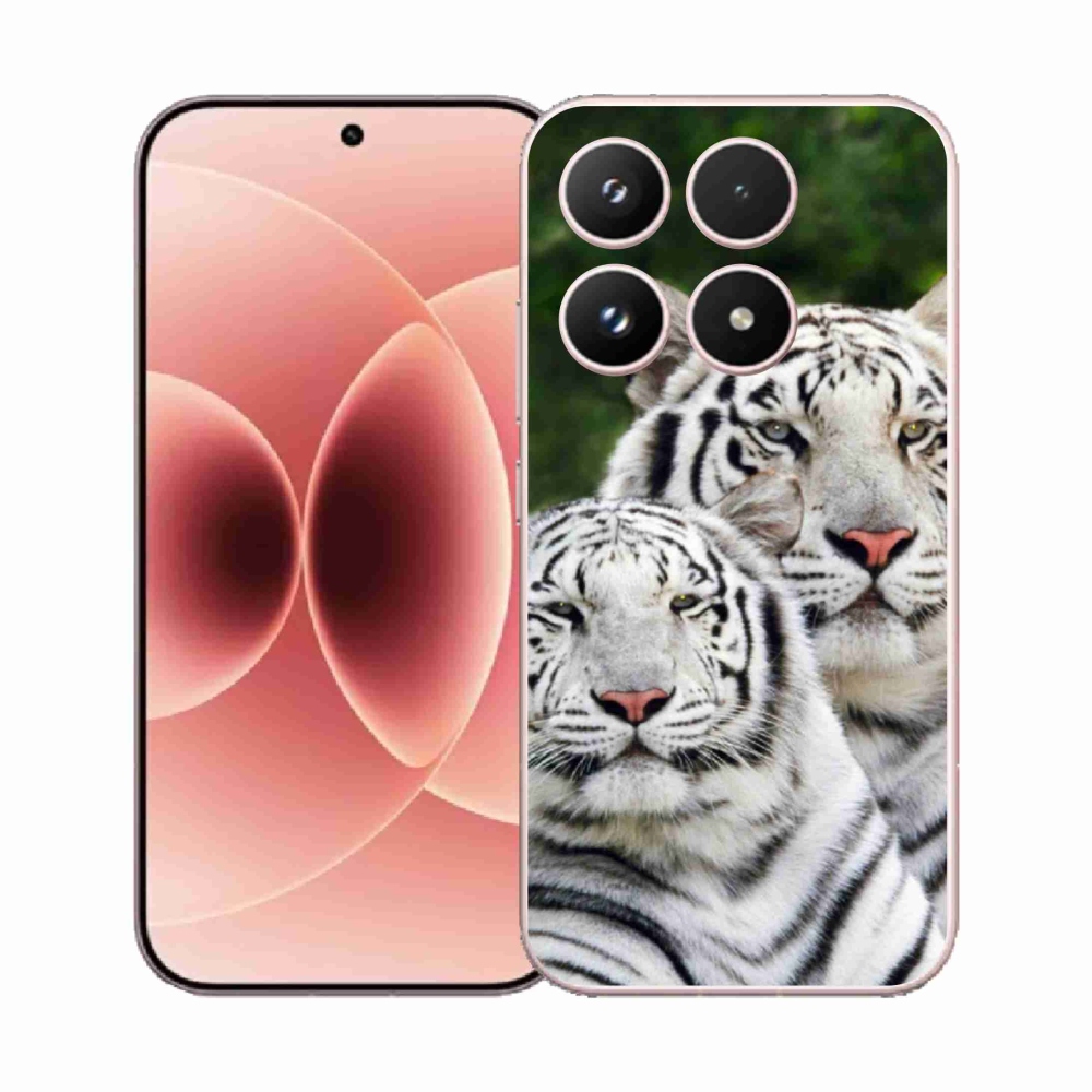 Gélový kryt mmCase na Xiaomi 17 - bieli tigre