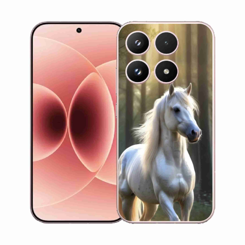 Gélový kryt mmCase na Xiaomi 17 - biely kôň 3