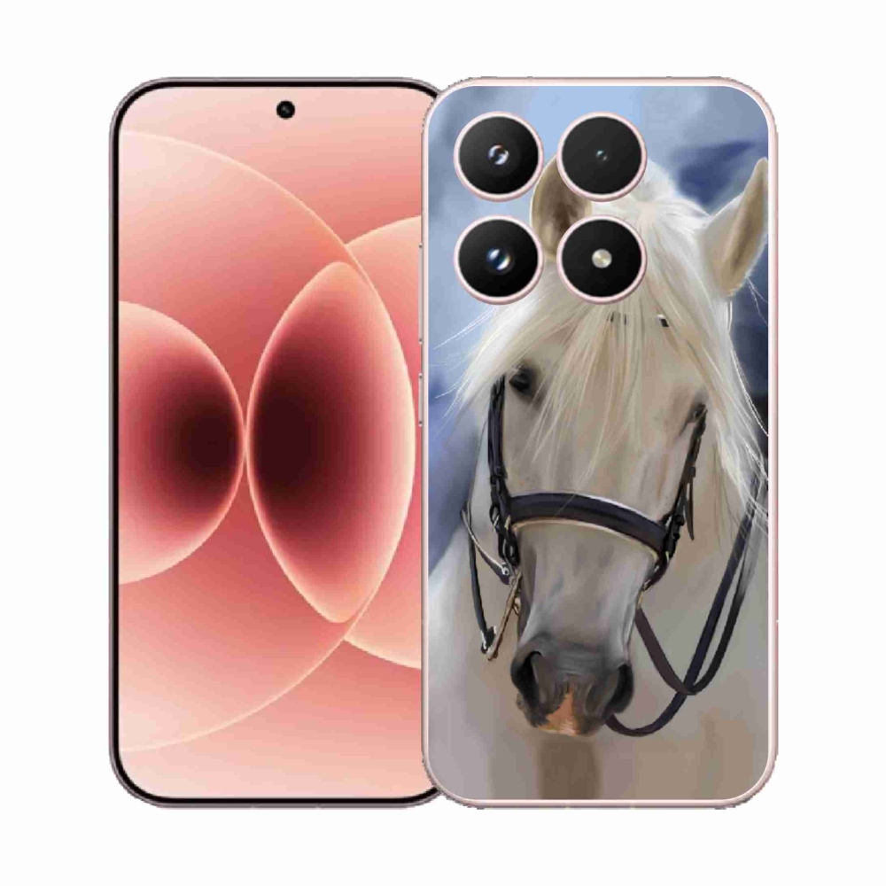 Gélový kryt mmCase na Xiaomi 17 - biely kôň