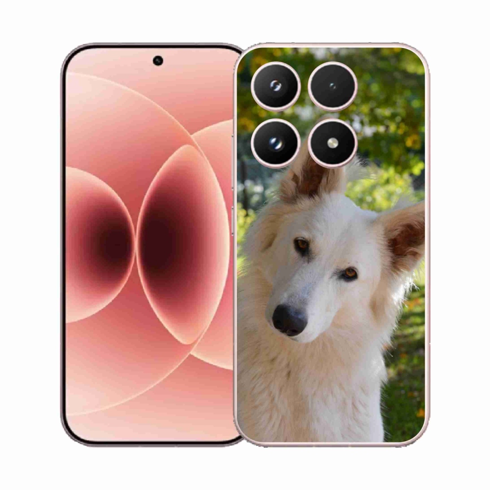 Gélový kryt mmCase na Xiaomi 17 - biely švajčiarsky ovčiak 1