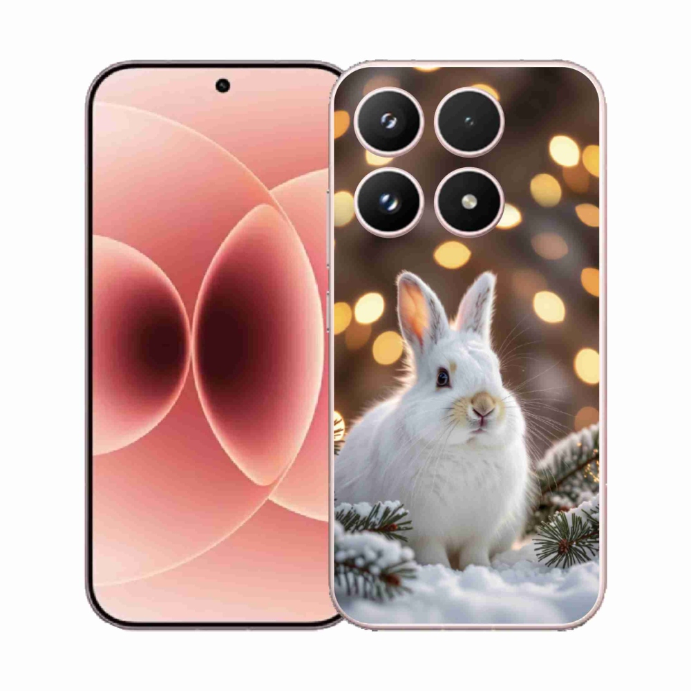 Gélový kryt mmCase na Xiaomi 17 - biely zajac