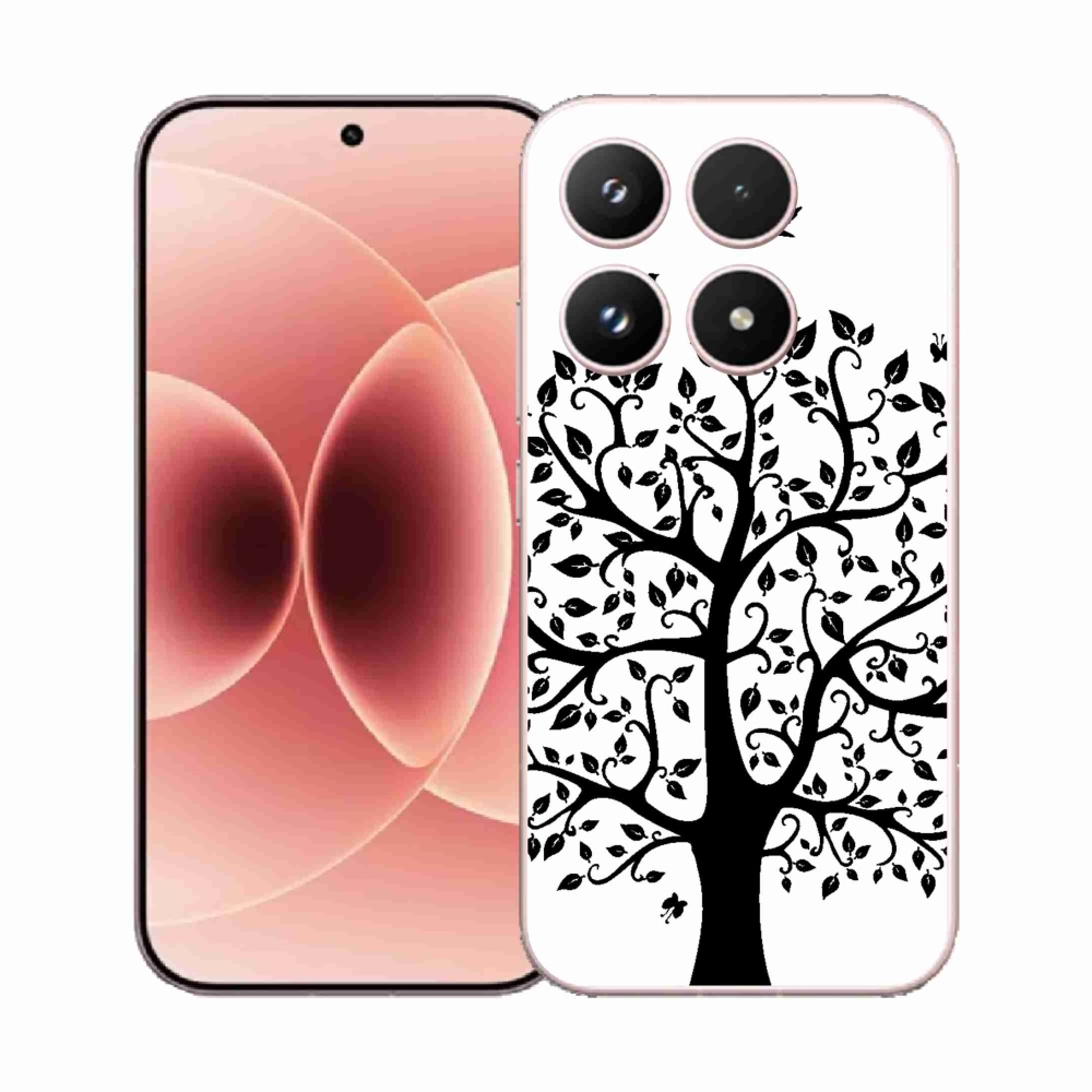 Gélový kryt mmCase na Xiaomi 17 - čiernobiely strom