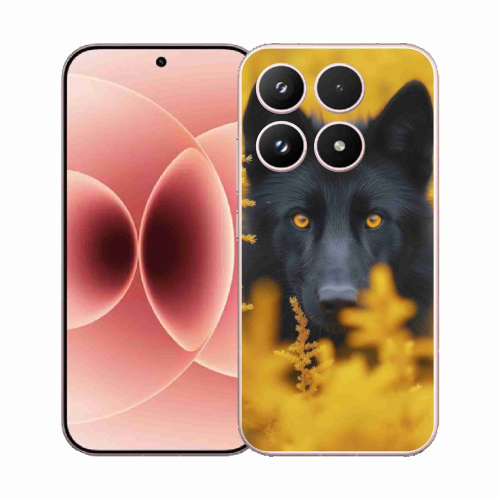 Gélový kryt mmCase na Xiaomi 17 - čierny vlk 2