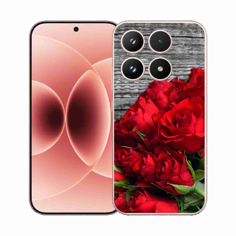 Gélový kryt mmCase na Xiaomi 17 - červené ruže