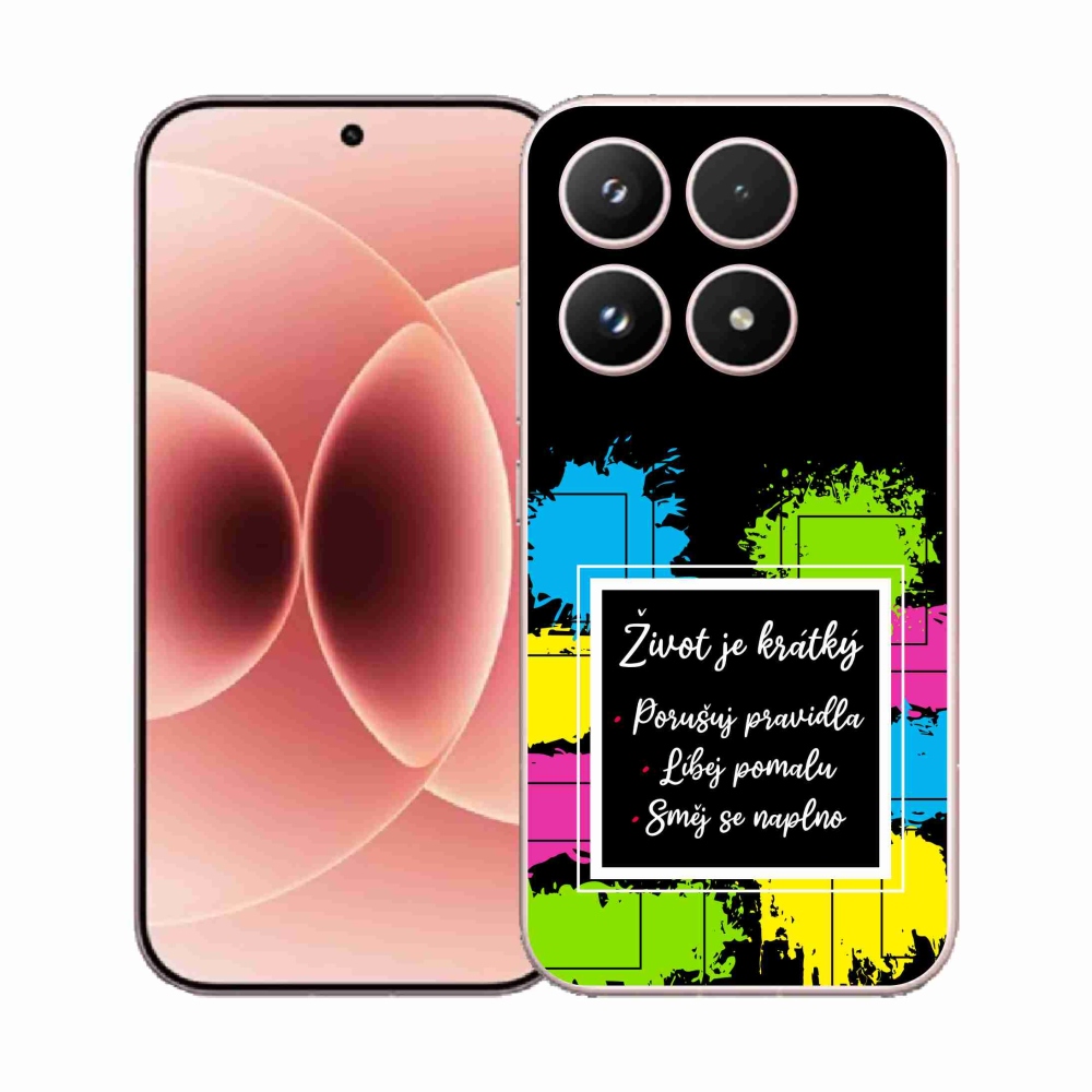 Gélový kryt mmCase na Xiaomi 17 - citát 5 čierne pozadie