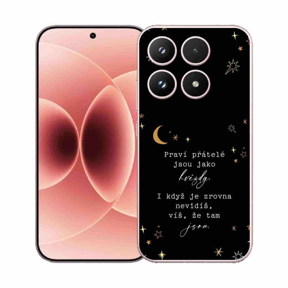 Gélový kryt mmCase na Xiaomi 17 - citát 6 čierne pozadie