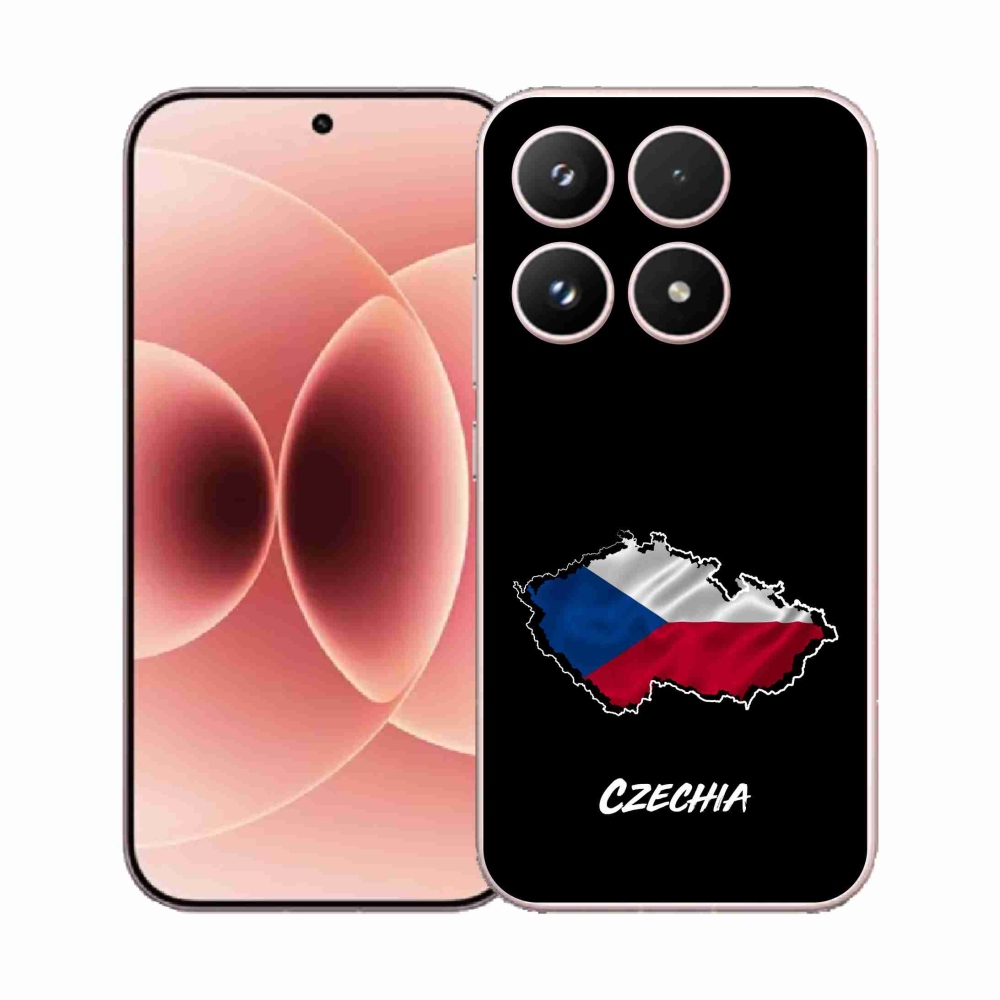 Gélový kryt mmCase na Xiaomi 17 - Czechia čierne pozadie