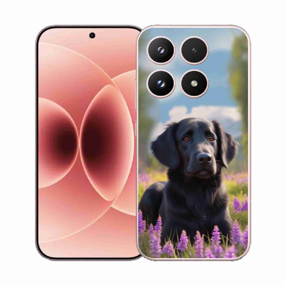 Gélový kryt mmCase na Xiaomi 17 - elegantný čierny retriever