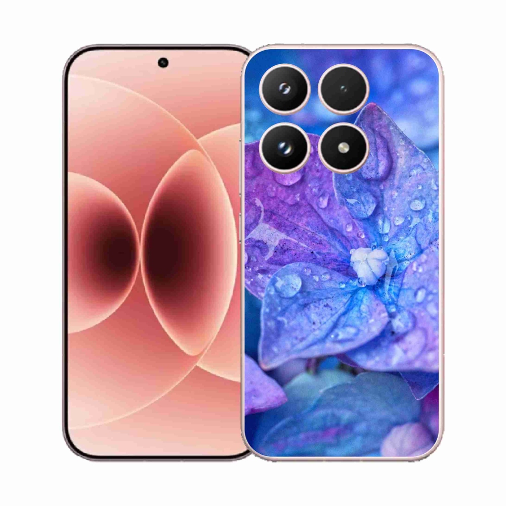 Gélový kryt mmCase na Xiaomi 17 - fialový kvet