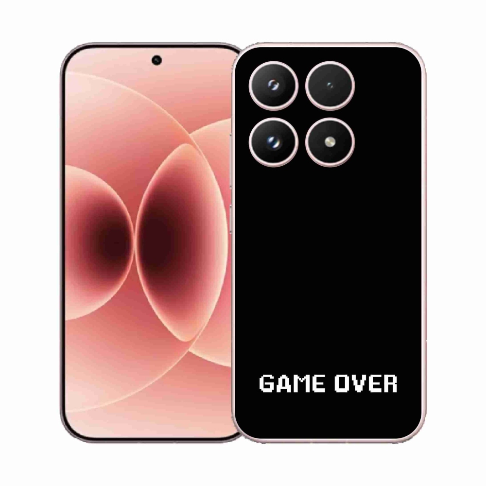 Gélový kryt mmCase na Xiaomi 17 - game over čierne pozadie