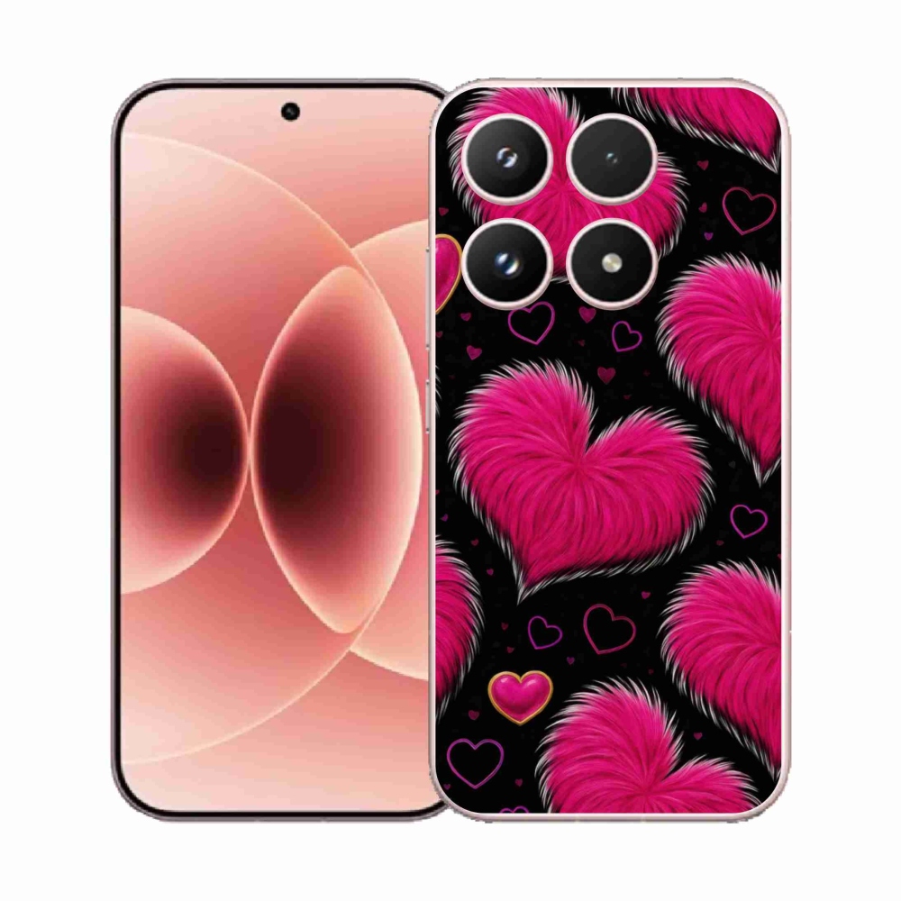 Gélový kryt mmCase na Xiaomi 17 - hebké srdce