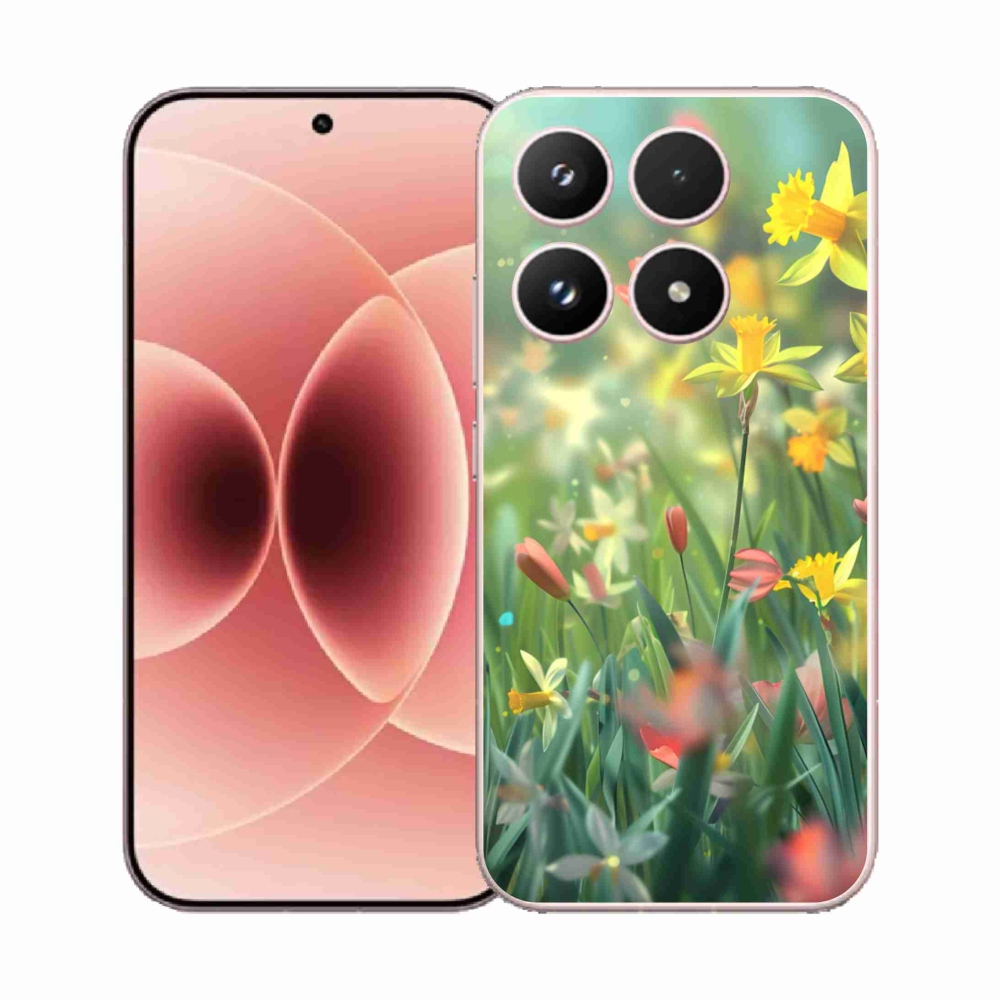 Gélový kryt mmCase na Xiaomi 17 - jarné kvety