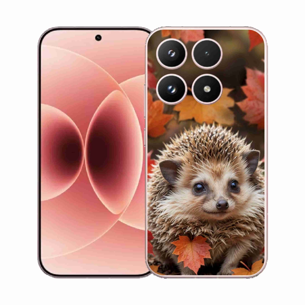 Gélový kryt mmCase na Xiaomi 17 - ježko v lístia