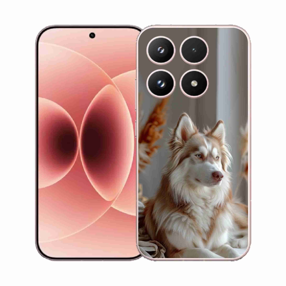 Gélový kryt mmCase na Xiaomi 17 - pokojný sibírsky husky